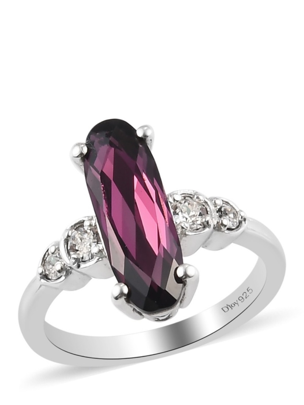 SWAROVSKI Amethyst and White Crystal Ring